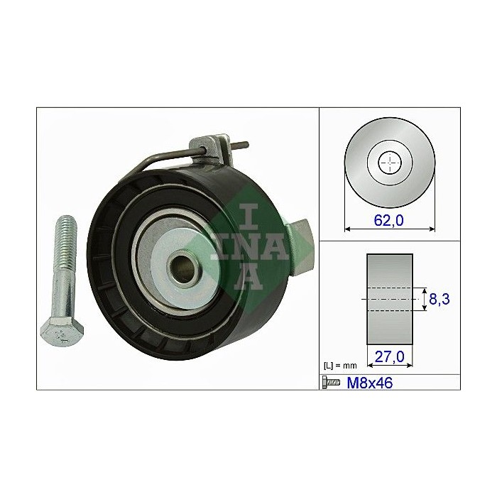 INA Spannrolle, Zahnriemen 531081310