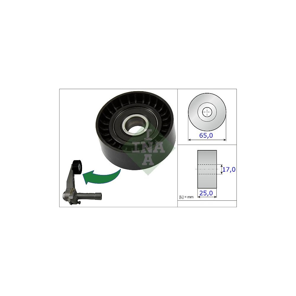 INA Spannrolle, Keilrippenriemen 531086610