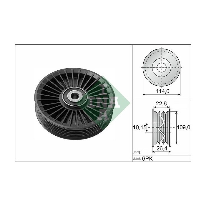 INA Umlenk-Führungsrolle, Keilrippenriemen 532010810