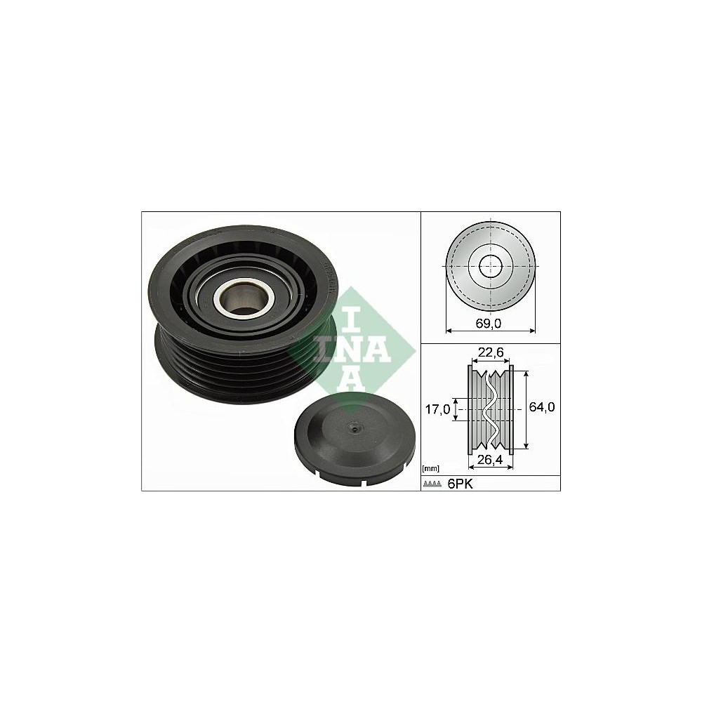 INA Umlenk-Führungsrolle, Keilrippenriemen 532016010