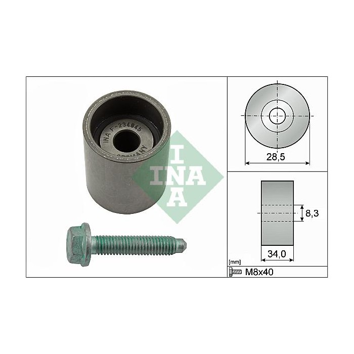 INA Umlenk-Führungsrolle, Zahnriemen 532019710