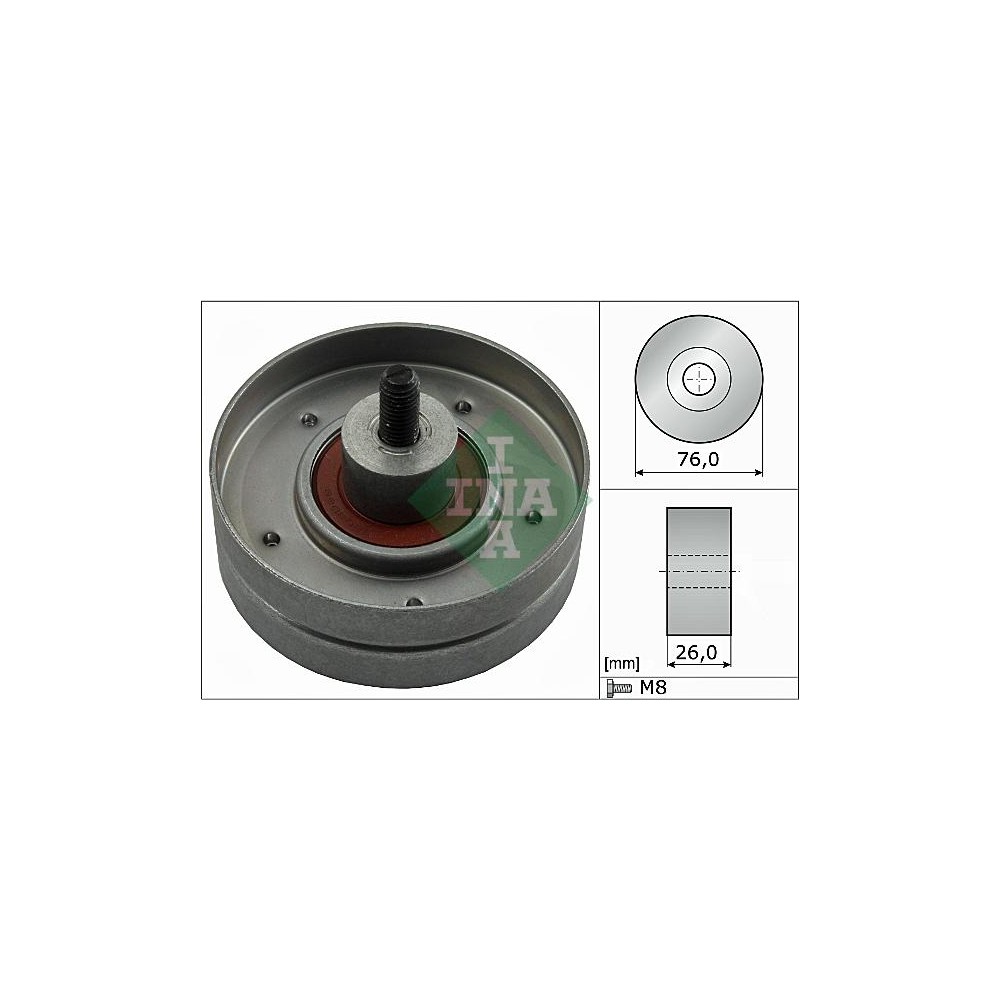 INA Umlenk-Führungsrolle, Keilrippenriemen 532025230