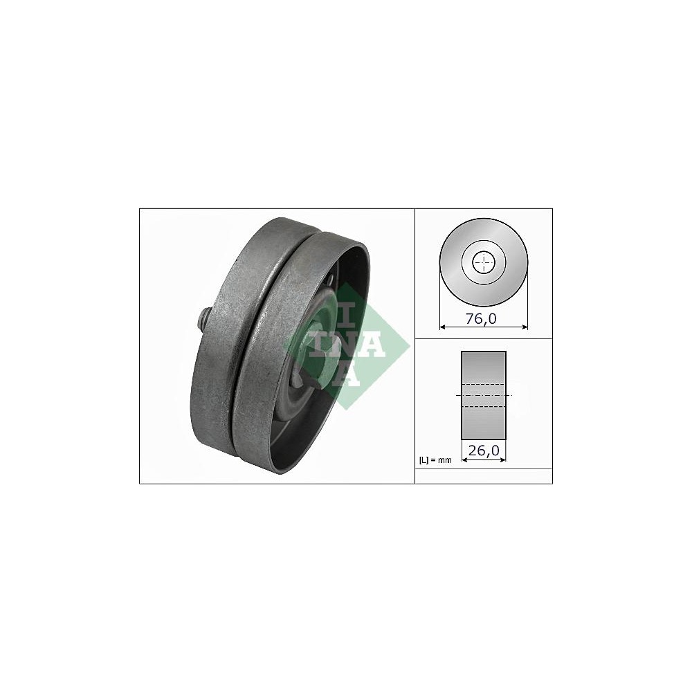 INA Umlenk-Führungsrolle, Keilrippenriemen 532032630