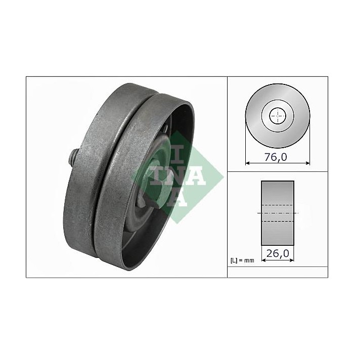 INA Umlenk-Führungsrolle, Keilrippenriemen 532032630