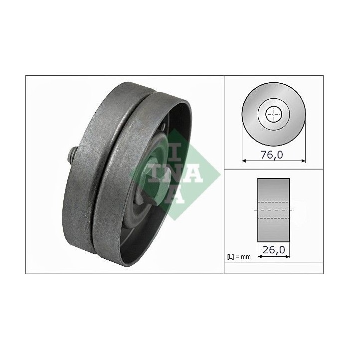 INA Umlenk-Führungsrolle, Keilrippenriemen 532032630