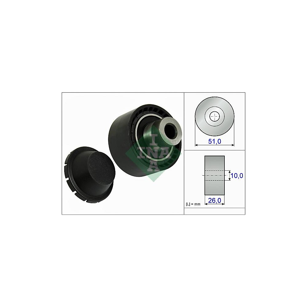 INA Umlenk-Führungsrolle, Keilrippenriemen 532033410