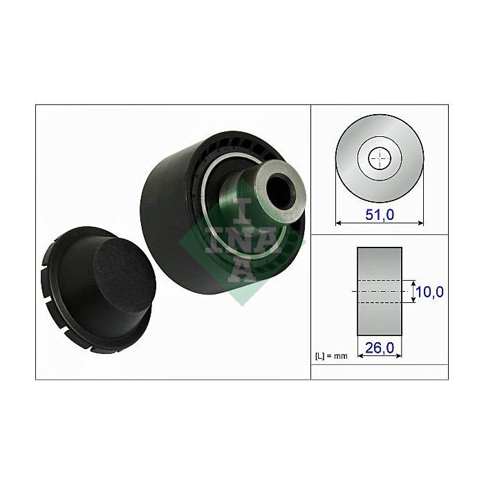 INA Umlenk-Führungsrolle, Keilrippenriemen 532033410