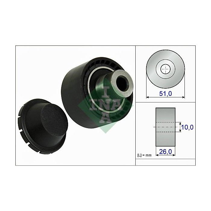 INA Umlenk-Führungsrolle, Keilrippenriemen 532033410