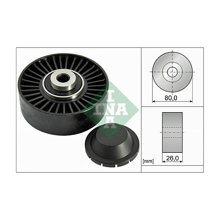 INA Umlenk-Führungsrolle, Keilrippenriemen 532037020