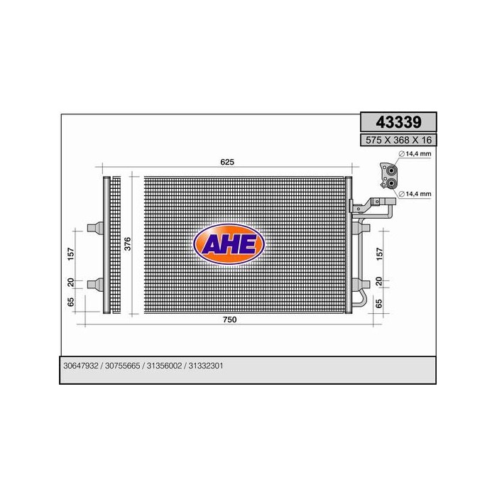 AHE Kondensator, Klimaanlage 43339