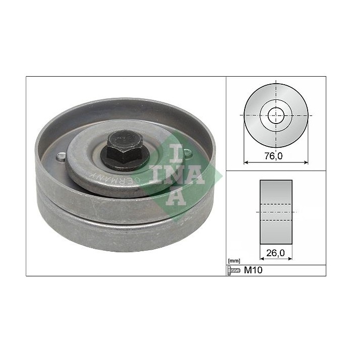 INA Umlenk-Führungsrolle, Keilrippenriemen 532040230