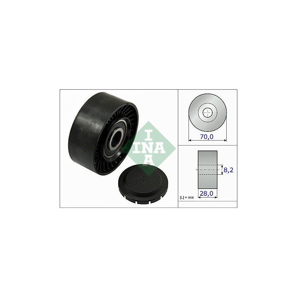 INA Umlenk-Führungsrolle, Keilrippenriemen 532046810