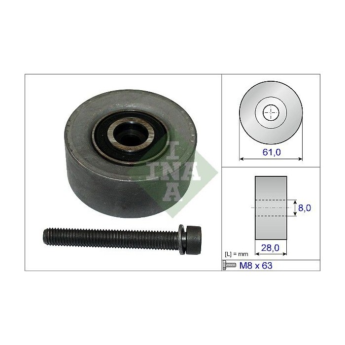 INA Umlenk-Führungsrolle, Zahnriemen 532047210