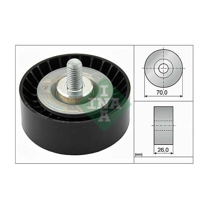 INA Umlenk-Führungsrolle, Keilrippenriemen 532047510