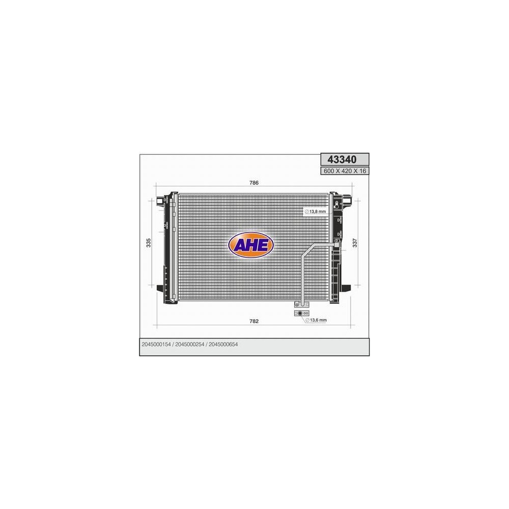 AHE Kondensator, Klimaanlage 43340