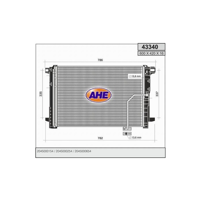 AHE Kondensator, Klimaanlage 43340