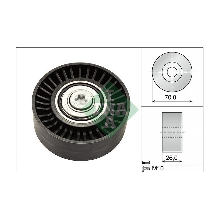 INA Umlenk-Führungsrolle, Keilrippenriemen 532050510