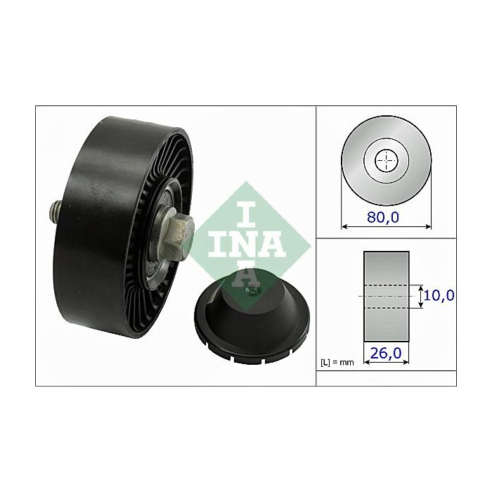 INA Umlenk-Führungsrolle, Keilrippenriemen 532051210