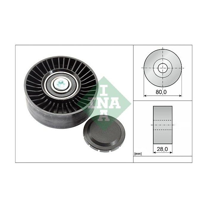 INA Umlenk-Führungsrolle, Keilrippenriemen 532051510