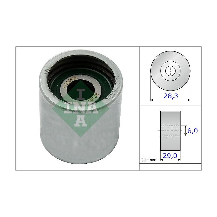 INA Umlenk-Führungsrolle, Zahnriemen 532052210