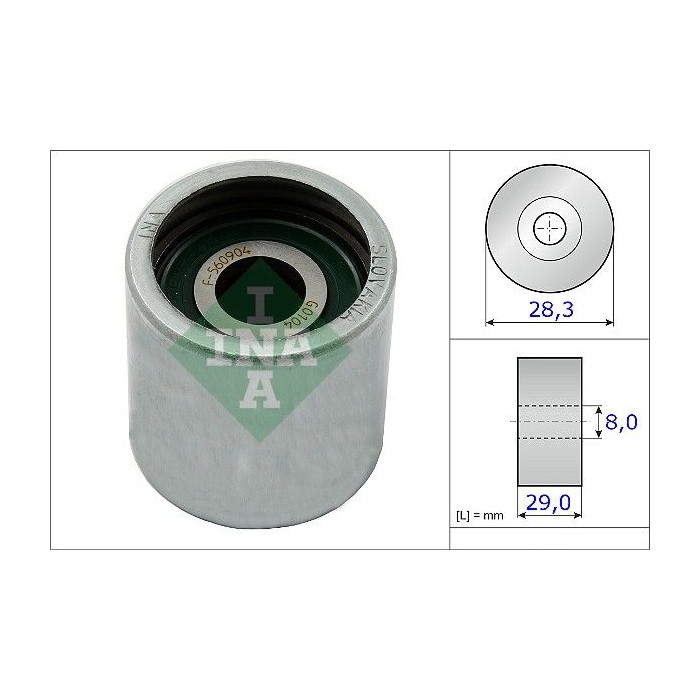 INA Umlenk-Führungsrolle, Zahnriemen 532052210