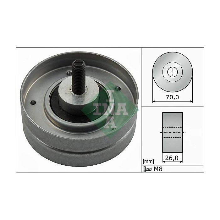 INA Umlenk-Führungsrolle, Keilrippenriemen 532052410