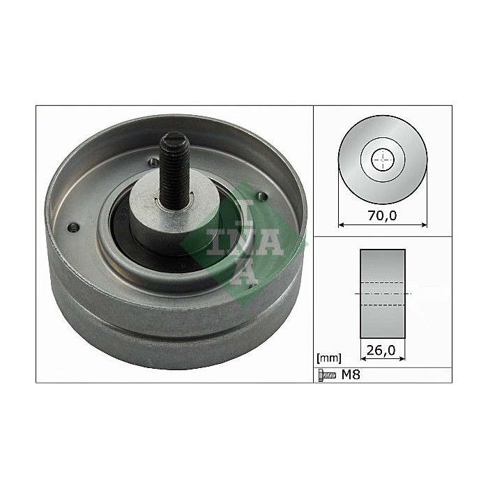 INA Umlenk-Führungsrolle, Keilrippenriemen 532052410