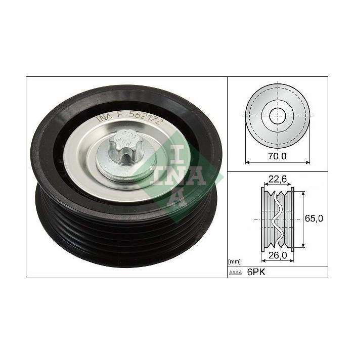 INA Umlenk-Führungsrolle, Keilrippenriemen 532053110