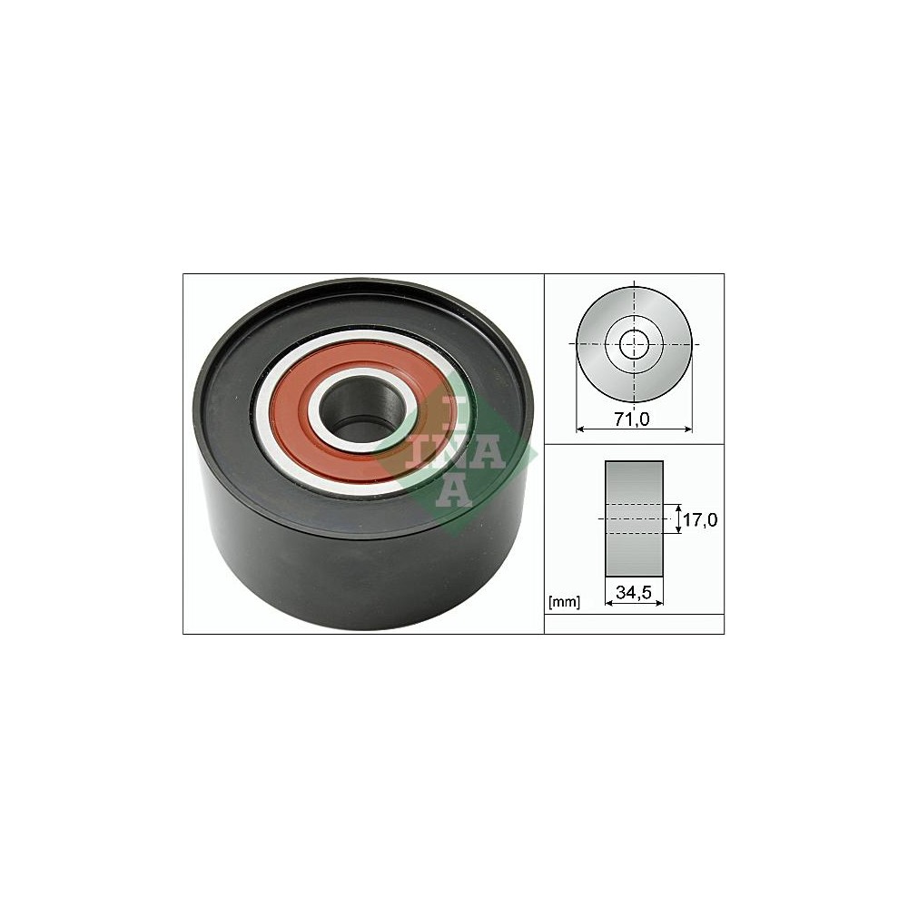 INA Umlenk-Führungsrolle, Keilrippenriemen 532054210