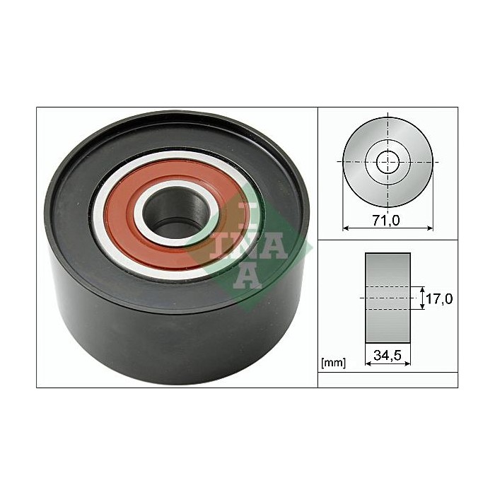 INA Umlenk-Führungsrolle, Keilrippenriemen 532054210