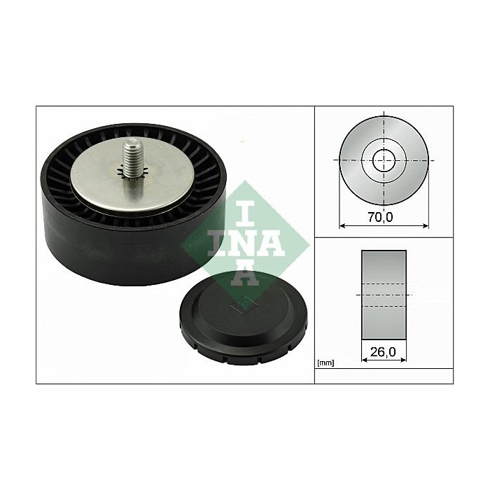 INA Umlenk-Führungsrolle, Keilrippenriemen 532055310