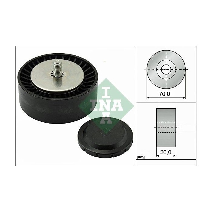 INA Umlenk-Führungsrolle, Keilrippenriemen 532055310