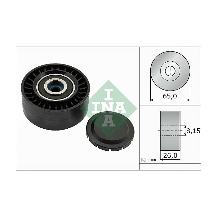 INA Umlenk-Führungsrolle, Keilrippenriemen 532056410