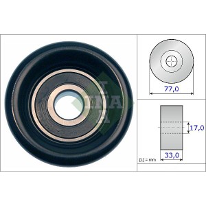INA Umlenk-Führungsrolle, Keilrippenriemen 532056810