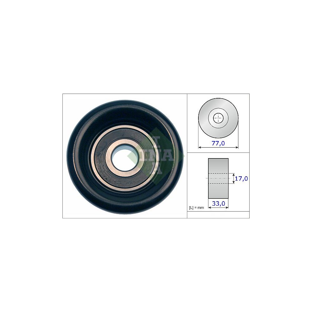 INA Umlenk-Führungsrolle, Keilrippenriemen 532056810