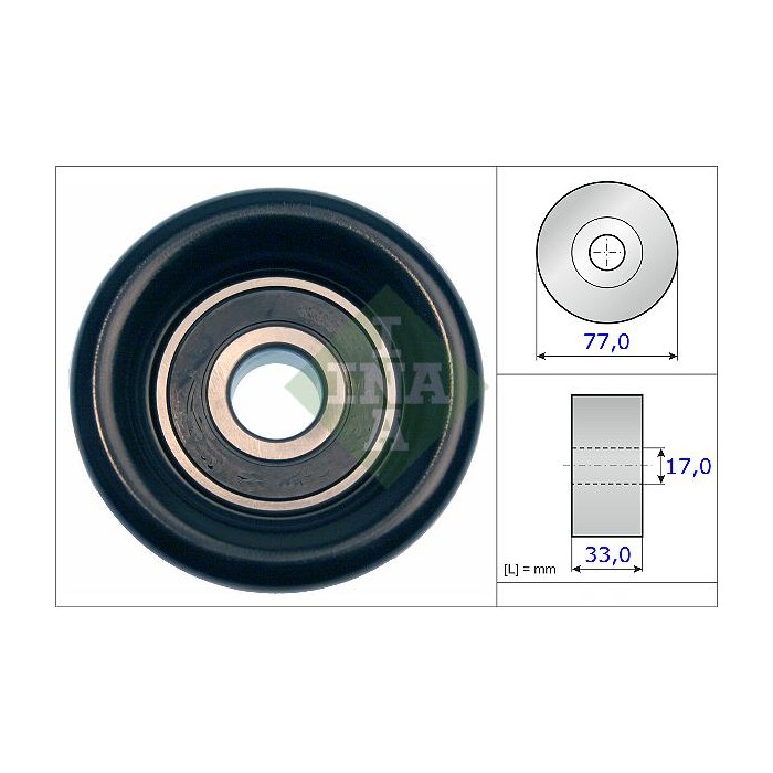 INA Umlenk-Führungsrolle, Keilrippenriemen 532056810