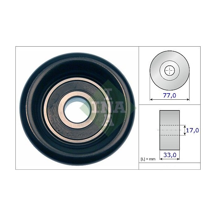 INA Umlenk-Führungsrolle, Keilrippenriemen 532056810