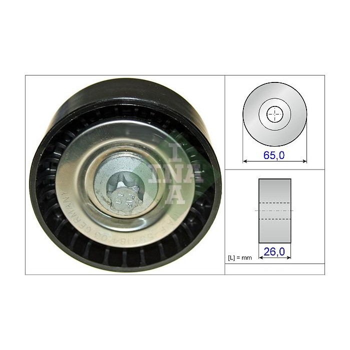 INA Umlenk-Führungsrolle, Keilrippenriemen 532057010