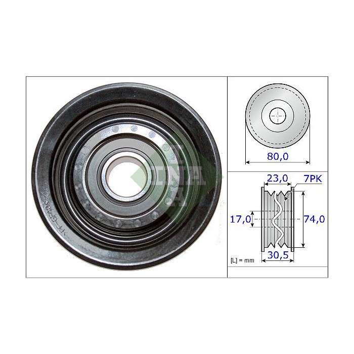 INA Umlenk-Führungsrolle, Keilrippenriemen 532058010