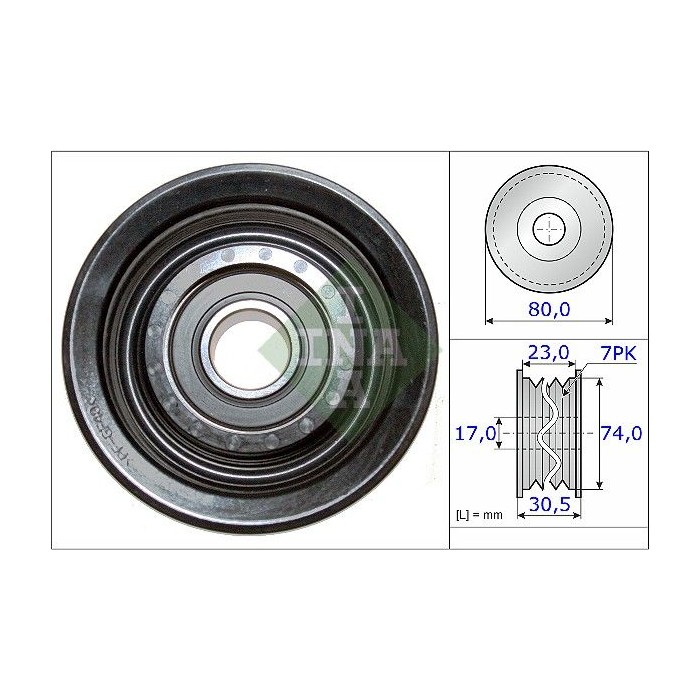 INA Umlenk-Führungsrolle, Keilrippenriemen 532058010