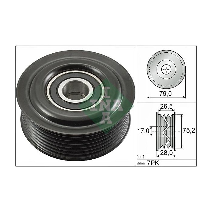 INA Umlenk-Führungsrolle, Keilrippenriemen 532060910