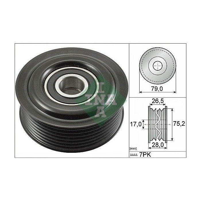 INA Umlenk-Führungsrolle, Keilrippenriemen 532060910