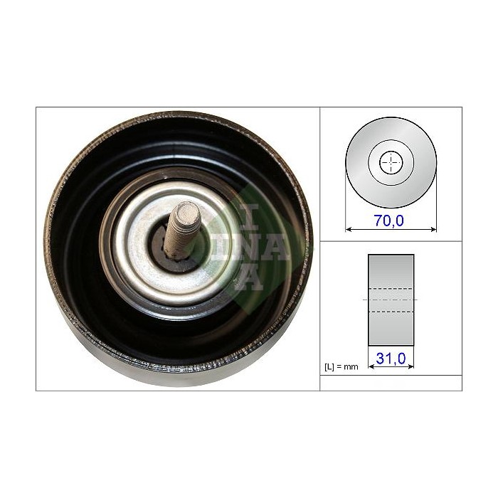 INA Umlenk-Führungsrolle, Keilrippenriemen 532061410