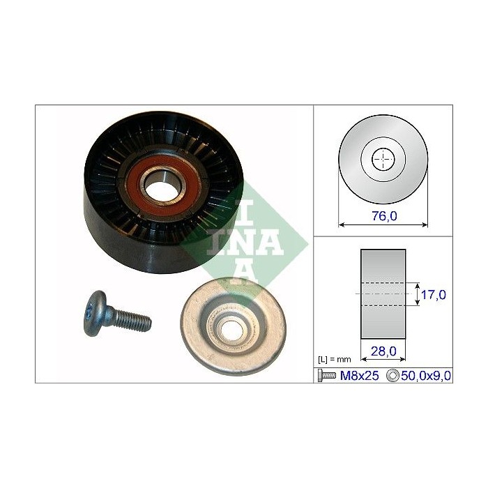 INA Umlenk-Führungsrolle, Keilrippenriemen 532064810
