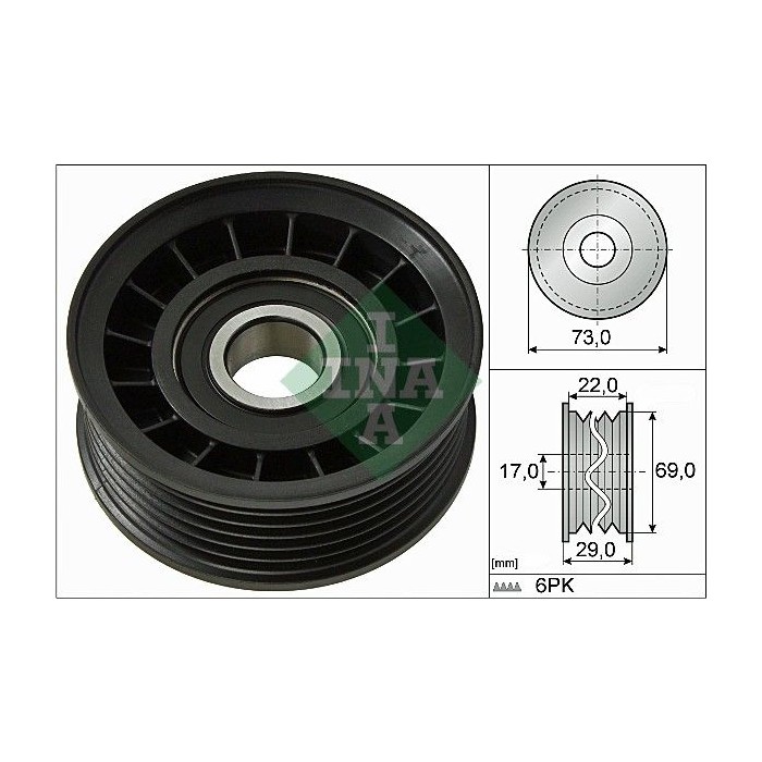 INA Umlenk-Führungsrolle, Keilrippenriemen 532064910
