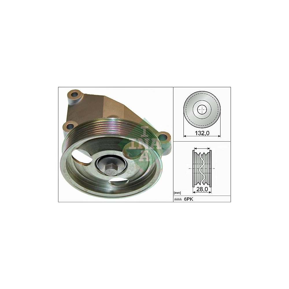 INA Umlenk-Führungsrolle, Keilrippenriemen 532065010