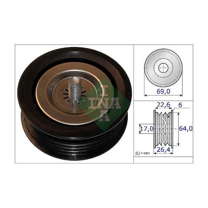 INA Umlenk-Führungsrolle, Keilrippenriemen 532067110