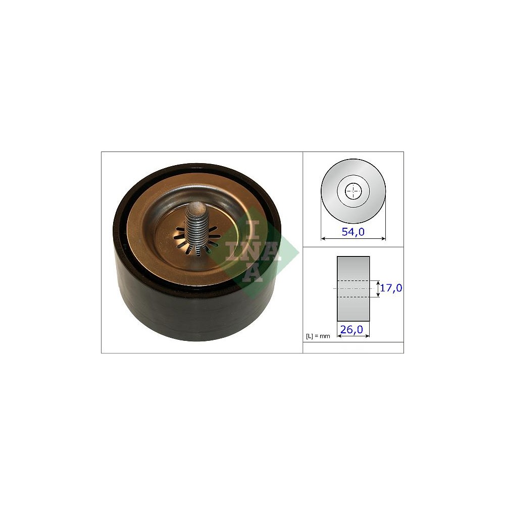 INA Umlenk-Führungsrolle, Keilrippenriemen 532067210