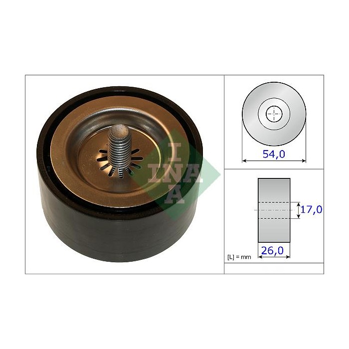 INA Umlenk-Führungsrolle, Keilrippenriemen 532067210