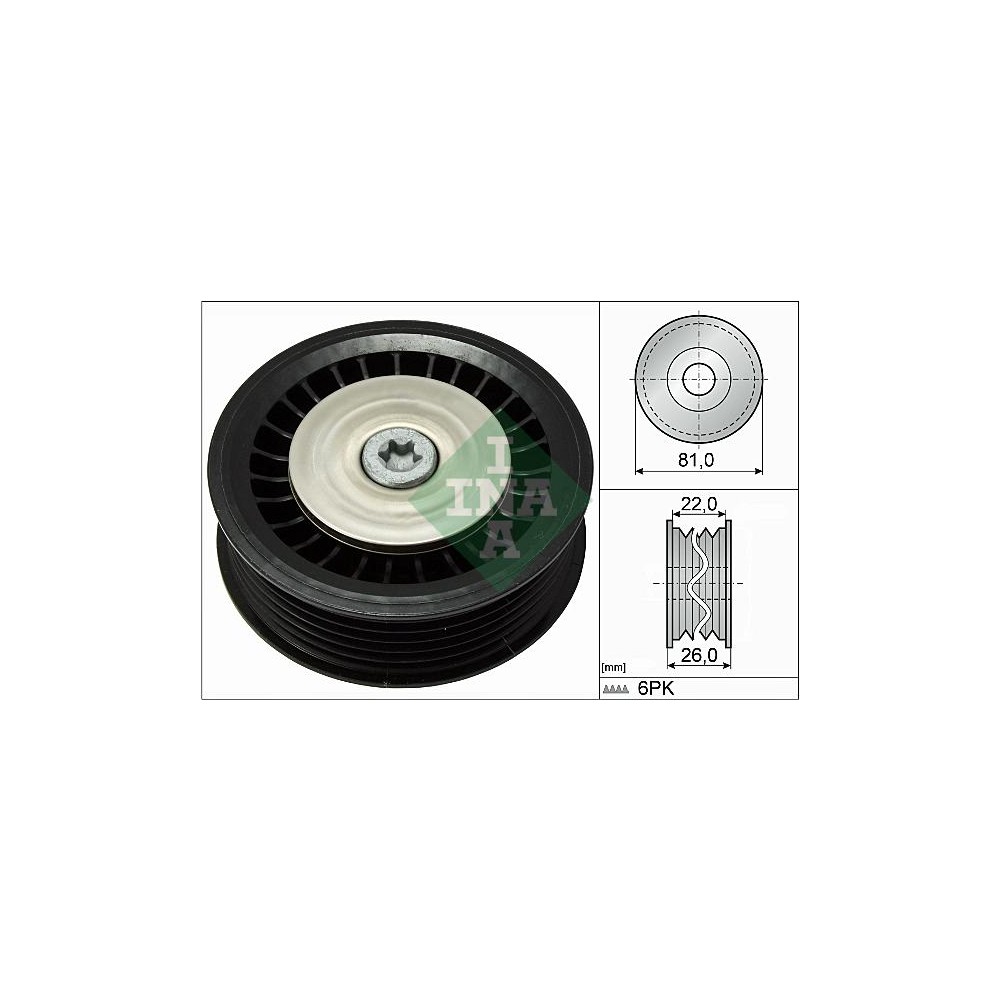 INA Umlenk-Führungsrolle, Keilrippenriemen 532067810